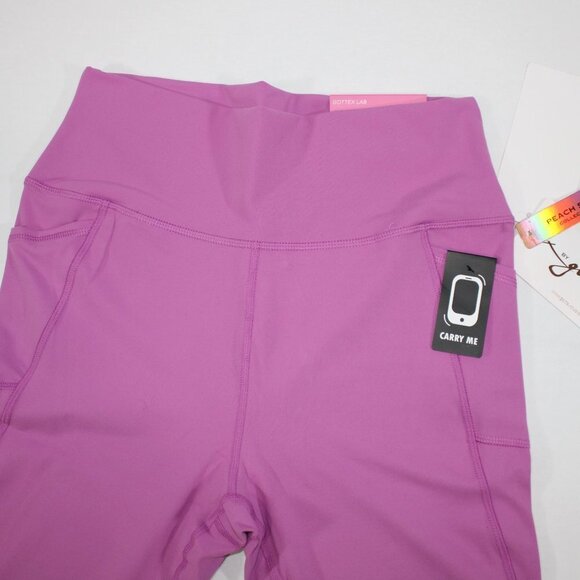 NWT Gottex Ultra Violet Pink Ankle Length Legging M Women Buttery Soft Pocket - Picture 1 of 6